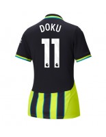 Manchester City Jeremy Doku #11 Bortedrakt Dame 2024-25 Korte ermer